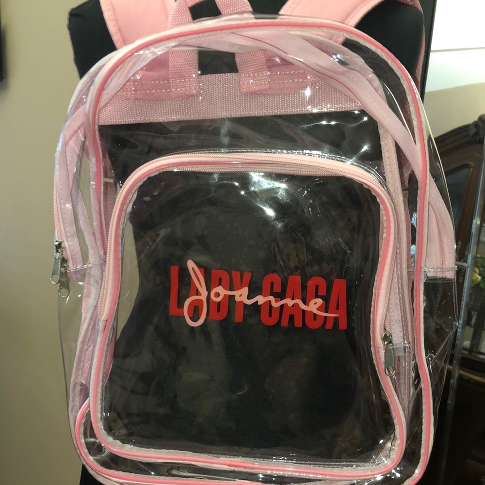 Lady Gaga “Joanne” collectors item clear backpack